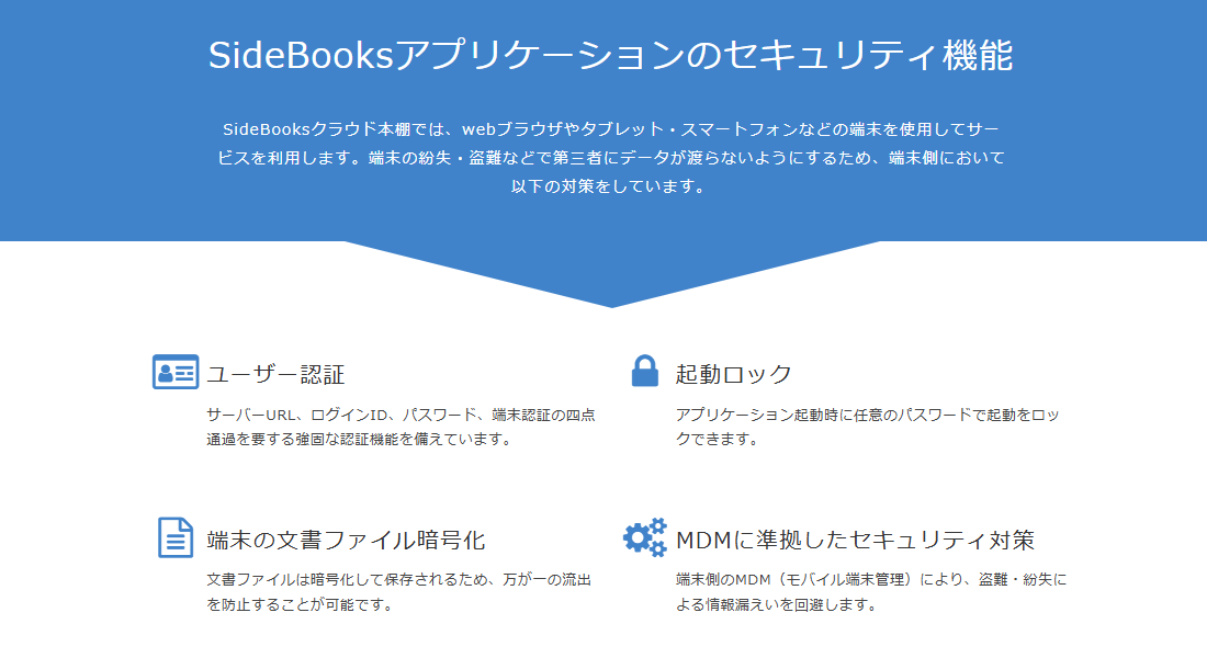 SideBooksクラウド本棚の画像